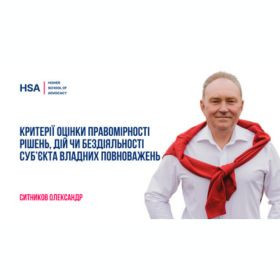 Критерії оцінки правомірності рішень, дій чи бездіяльності суб’єкта владних повноважень