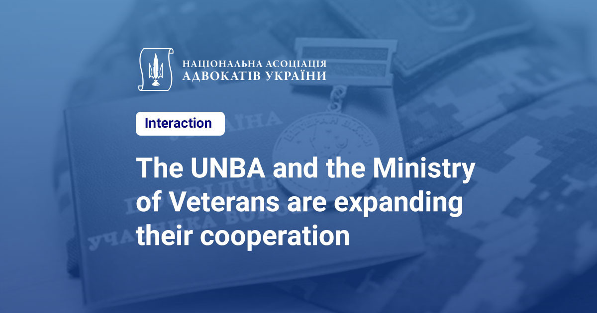 The UNBA and the Ministry of Veterans are expanding their cooperation ...