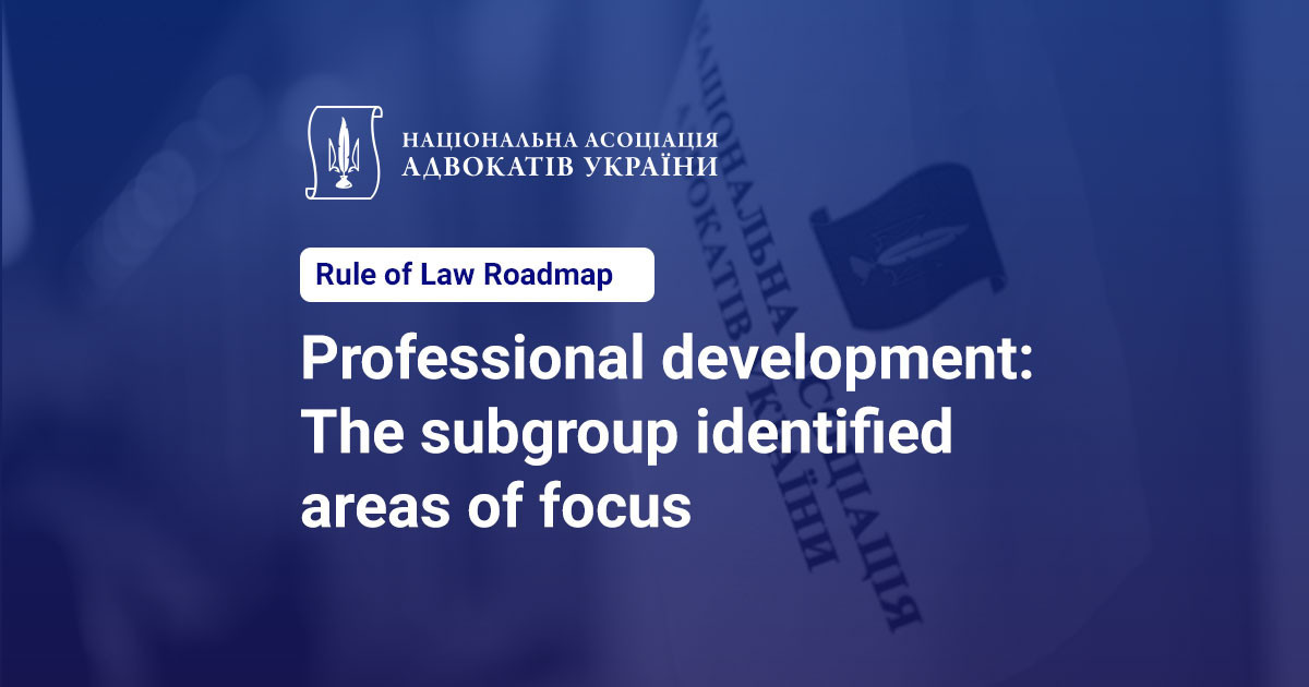 Professional development: The subgroup identified areas of focus ...