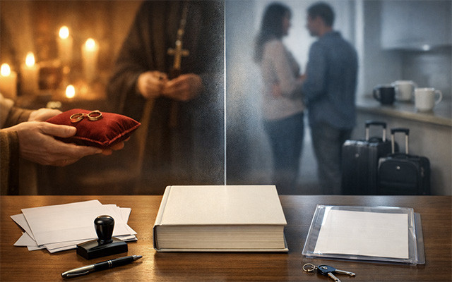 Релігійний шлюб і фактичний сімейний союз в книзі ЦК: що не так?